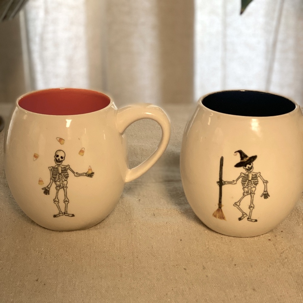 Rae Dunn Halloween mug pair